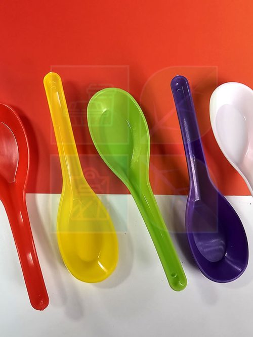 [Cap Kawan] Plastic Lunch Spoon [Green/Red/White/Yellow/Purple]
