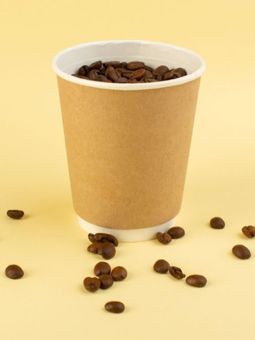 8oz Double Hot Cup [Brown]